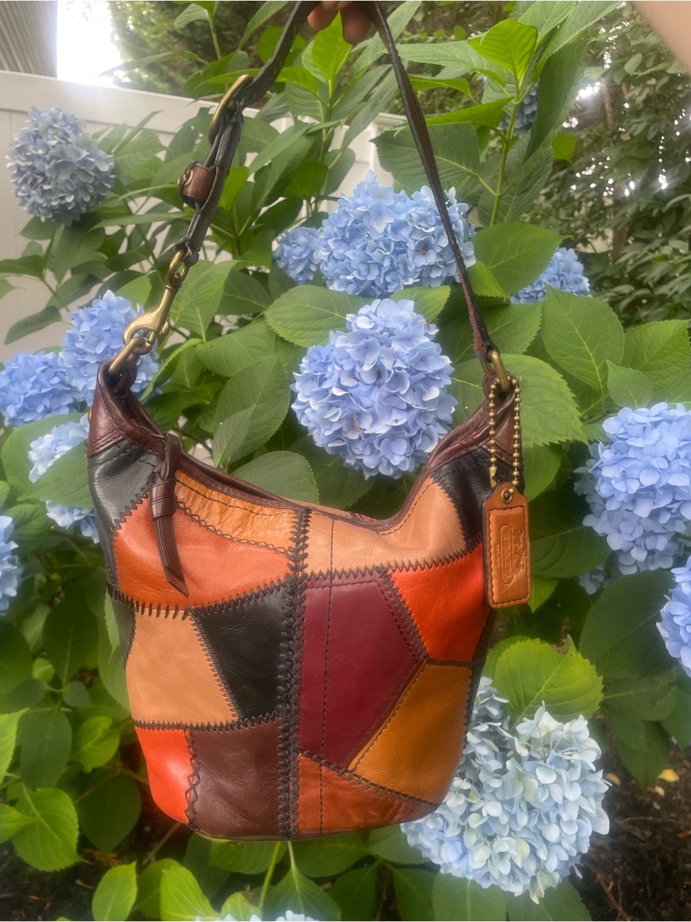 Coach VTG Limited edition patchwork leather bleecker MINI duffle bucket bag - Picture 10 of 10